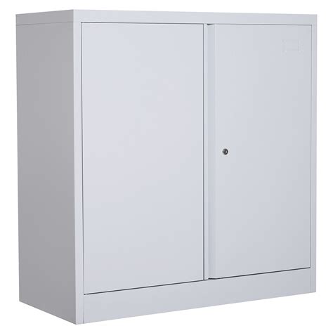 white metal wall cabinet